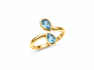 The Perfect Touch- Anillo Lágrima Doble - Limited edition