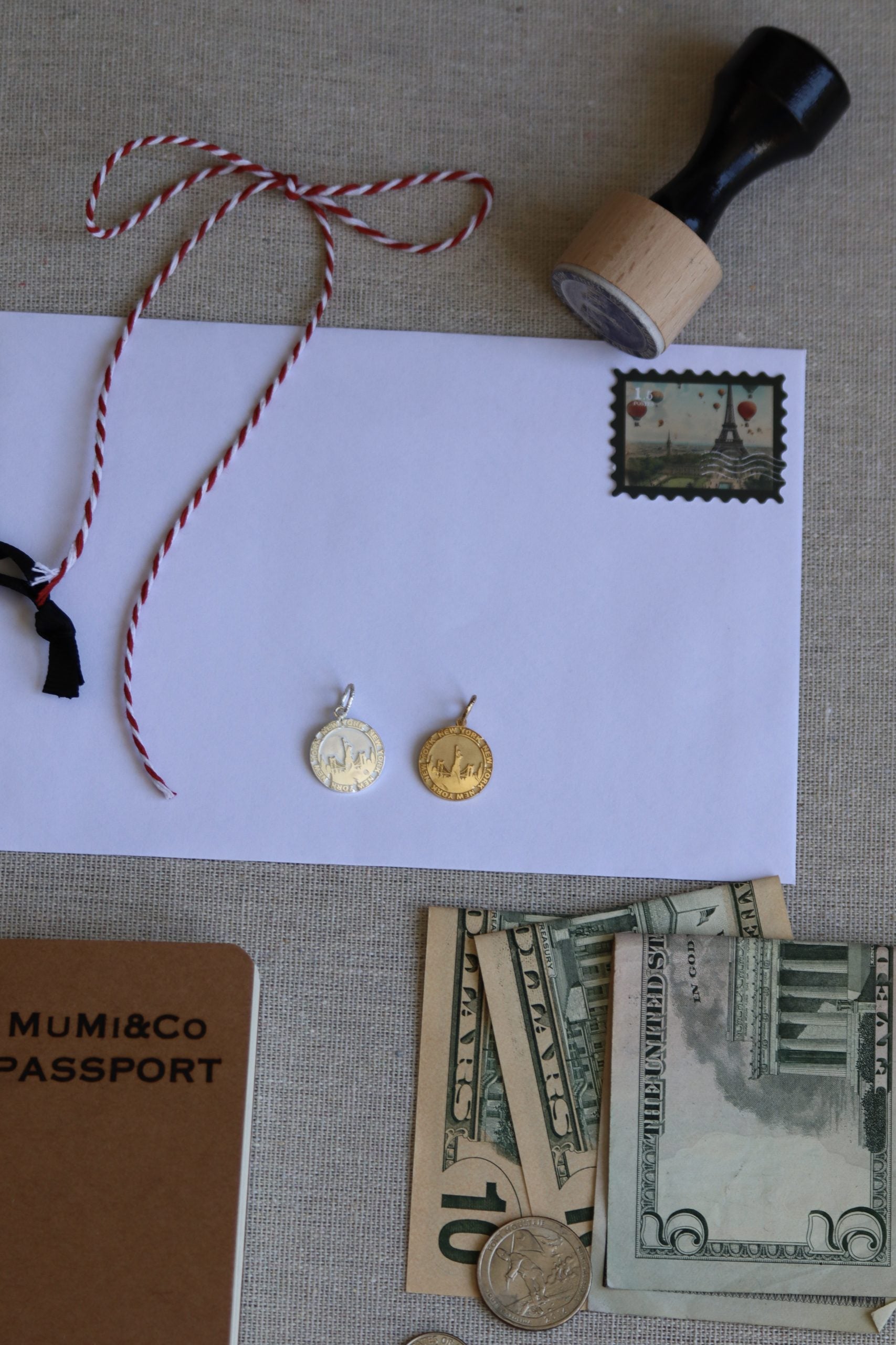 Charm TRAVEL STAMP